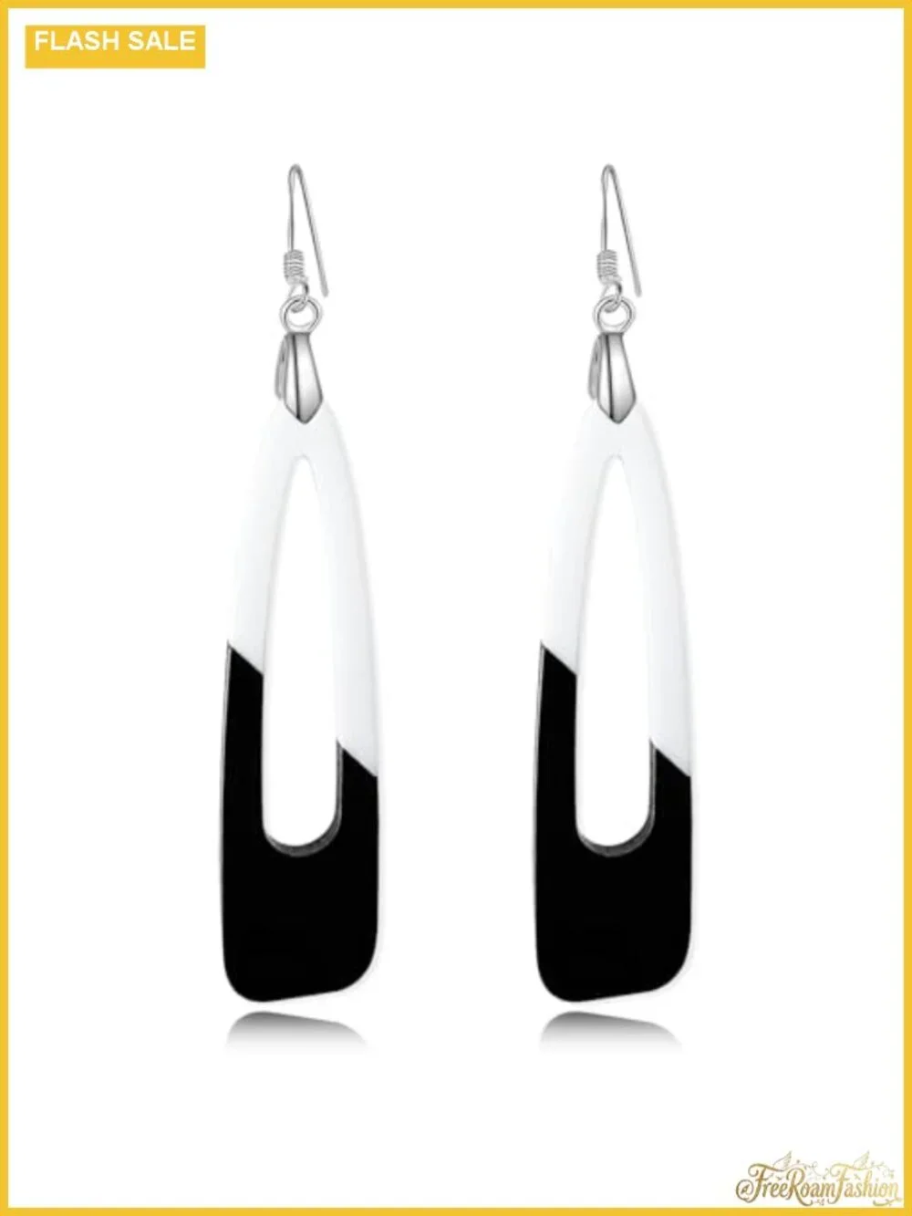 Acrylic Dangle Earrings with 925 Sterling Silver Hook Water Drop Long